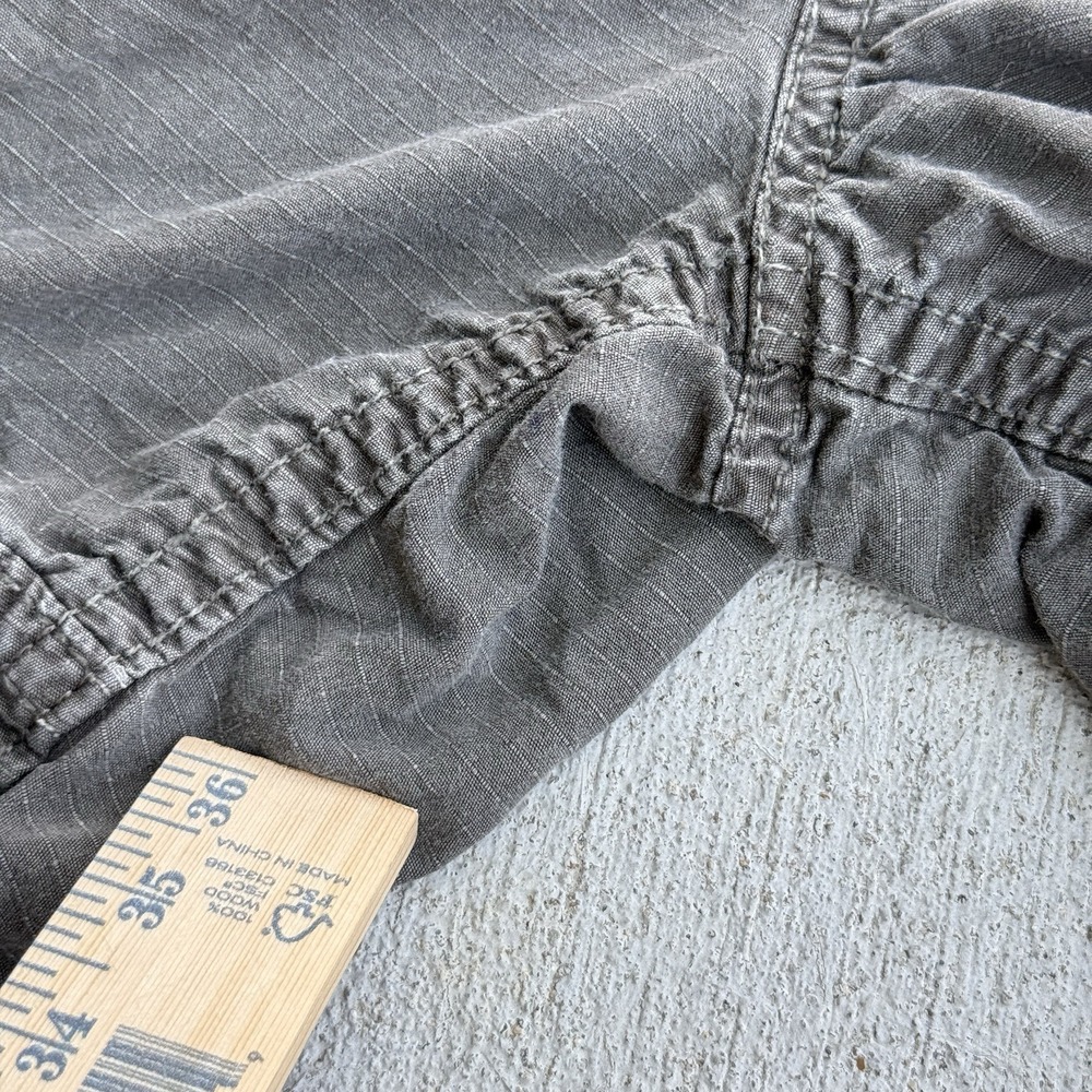 American Eagle Outfitters Cargo Shorts Men's 32 Gray Military Distressed - Picture 6 of 10